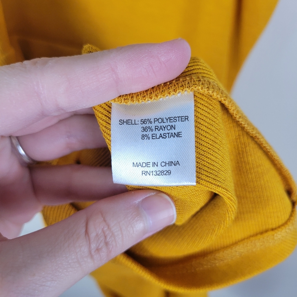 🔴Lovers + Friends Revolve Schiffer Honey Yellow Ruffle Trim Rib Knit Mini Dress - Picture 7 of 8